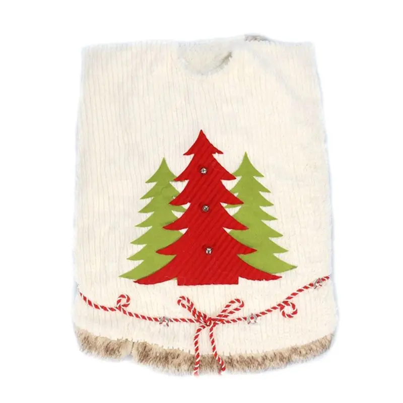 Плюшевые юбки для рождественской елки, меховой ковер, рождественские украшения, новогодние, рождественские, вечерние, праздничные украшения