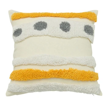 

Home Decoration Sofa Bed Cotton Woven Square Cushion Pillowcase Cotton Woven Morroccan Style Cushion Cover 45X45cm