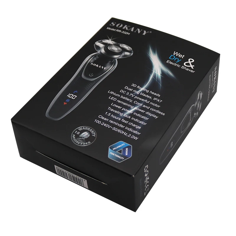 Мощная Вращающаяся бритва для мужчин электрический аппарат сухого и влажного