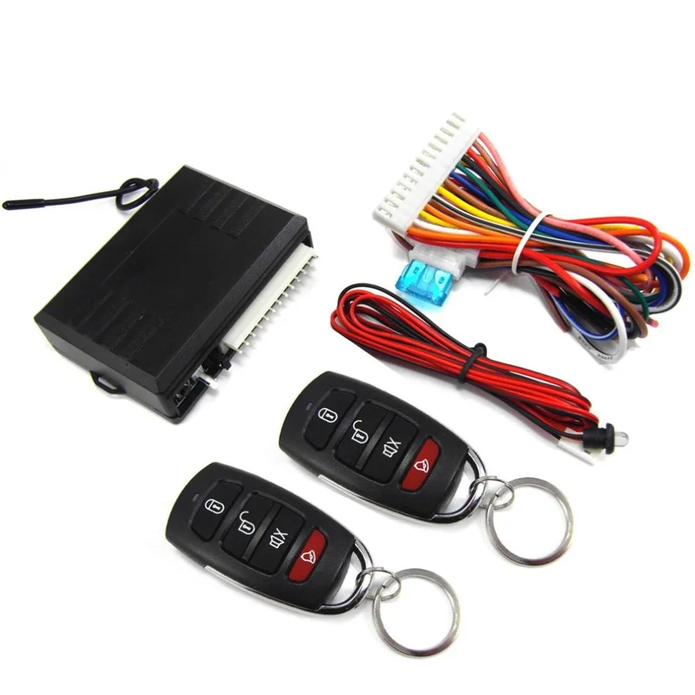 Vehicle Keyless Entry System Universal 12V Car Remote Central Kit Anti-theft Door Lock With Remote Controllers