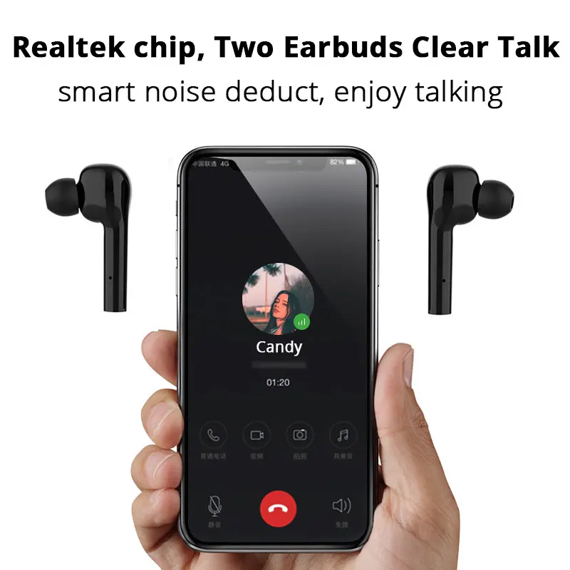 TWS Bluetooth наушники с двумя драйверами для Xiaomi Airdots Pro 2, беспроводные наушники, бас спортивная Гарнитура для Redmi Note 8 Umidigi F2