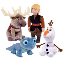 Подлинный Дисней Холодное сердце Эльза Анна Принцесса плюшевая кукла Снежная королева дети девочки мягкие игрушки Олаф огонь ящерица Рождественский подарок