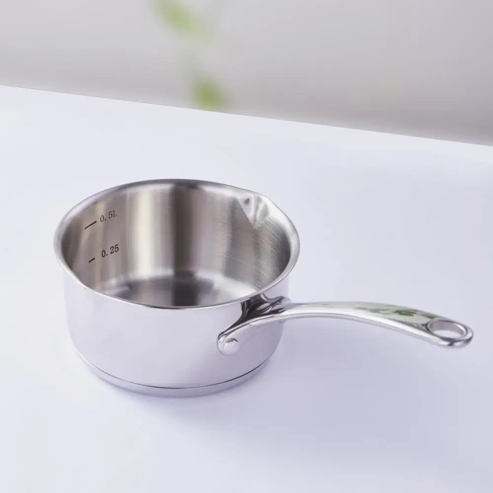 BK 12cm 500ml 500 мл мини шоколадный молочный соус кухонная кастрюля для пикника горшок из углеродистой стали нагревательный горшок без кастрюли - Цвет: BK 12cm 500ml