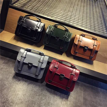 

Bag 2020 New Style Retro WOMEN'S Bag Versatile Shoulder Bag Arrowhead Mortise Lock Stereo Type Bag Square Sling Bag