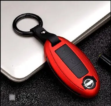 B Red Углеродное волокно ABS оболочка автомобиля дистанционного ключа чехол для Nissan Qashqai J10 J11 X-Trail t31 kicks Tiida Pathfinder муранское Примечание Juke - Название цвета: B Red