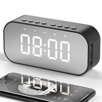 

Kuulee LED Wireless Bluetooth Speaker Mirror Screen Display Alarm Clock