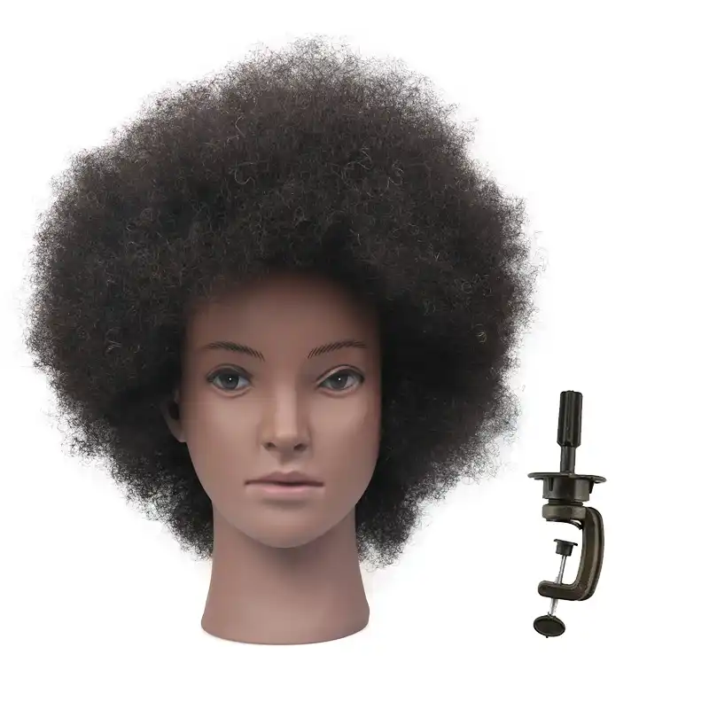 african american hair styling doll head