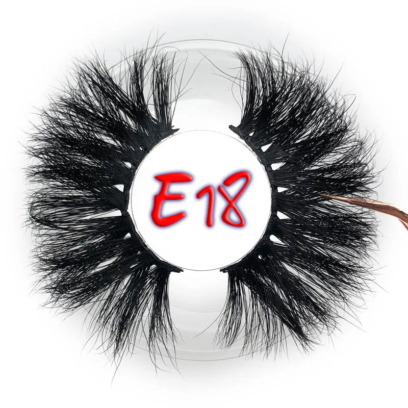 Mikiwi 25mm False Eyelashes Wholesale Thick Strip 25mm 3D Mink Lashes Custom Packaging Label Makeup Dramatic Long Mink Lashes 4