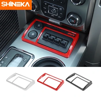 

SHINEKA Interior Accessories For Ford F150 Raptor Car AUX Control Panel Decoration Cover Stickers For Ford F150 Raptor 2009-2014