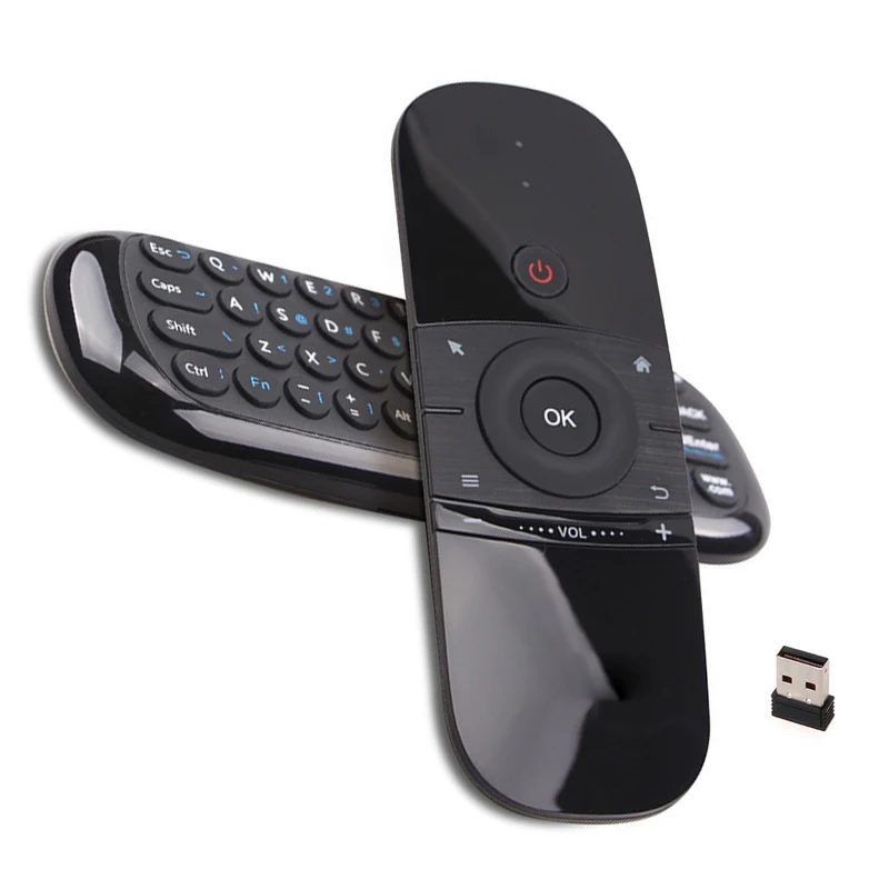 Wireless Keybord Russian and English Motion Sensing 2.4GHz Mini Rechargable W1 and C120 Smart remote control Smart TV