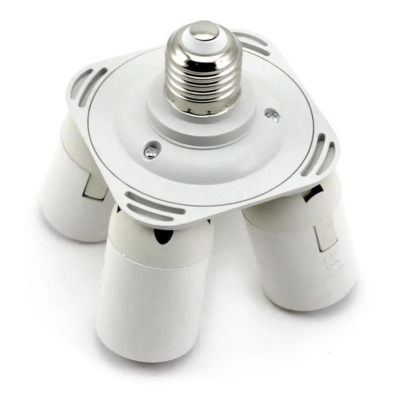 

4 in 1 E27 Socket Splitter Adapter Studio Photo Kit Light Lamp Bulb Base Holder