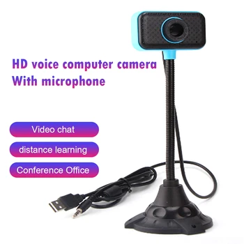 

Goose Neck HD USB Webcam with Built-in Microphone Web Camera for Windows 10 8 7 Laptop Desktop Computer Accessory