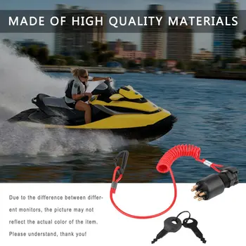

Oem Ignition Key Switch & Safety Lanyard Kit For Johnson Evinrude Boat 5005801 Car Repair And Modification Accessories