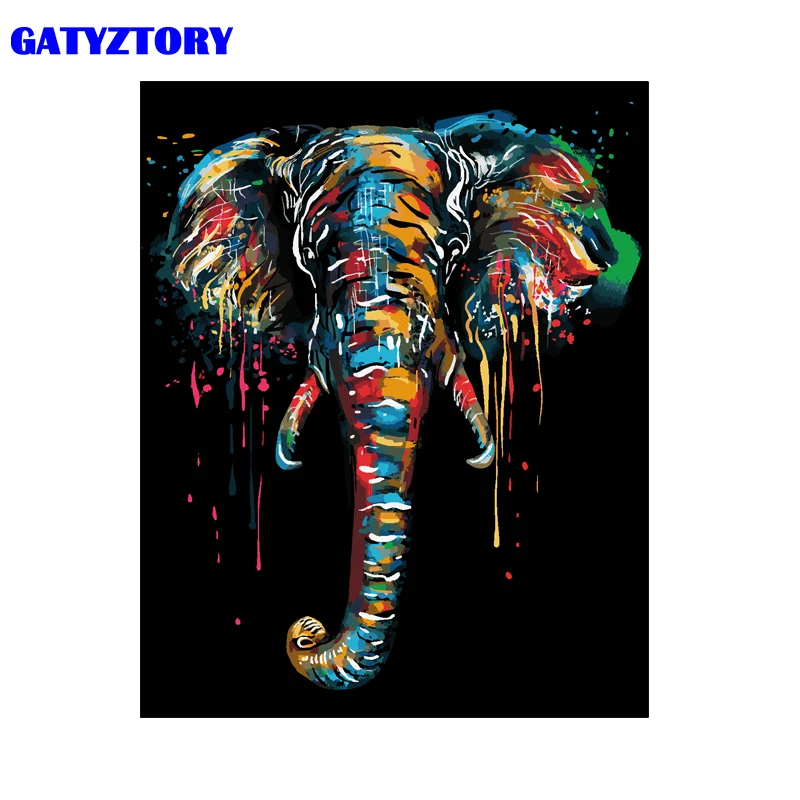 Картина по номерам GATYZTORY бескаркасная сделай сам современное холст с животными