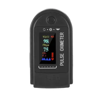 

Pulse Oximeter Finger Oximeter Blood Saturation Oxygen Monitor Without Battery Portable Led Colorful Screen Heart Rate Monitor
