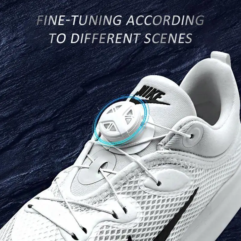 Hebilla de rotación automática para zapatos, herramienta fácil de correr, hebilla suelta y ajustada, reparación, rotación automática