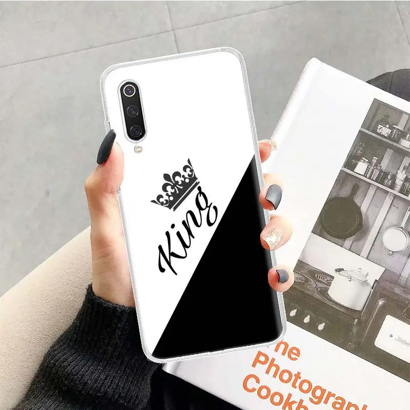 Чехол для влюбленных King queen для Xiao mi Red mi Note 7 8 Pro 8A 7A 5 5A 6A 4X S2 K20 mi 5X6X9 8 CC9 F1 мягкий чехол для телефона из ТПУ - Цвет: TR227-2