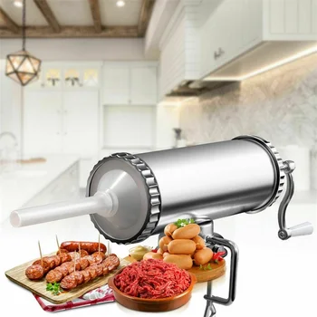 

3 L Manual Sausage Stuffer Maker with Suction Base KC42158