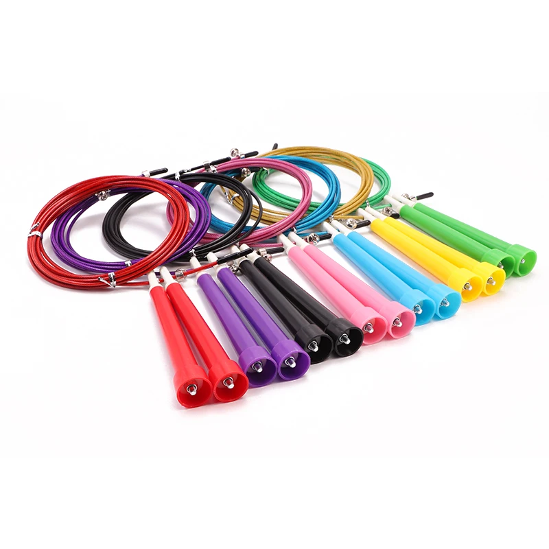 5 цветов Регулируемый Скакалка 3 м скорость стальная проволока для кроссфита Crossfit