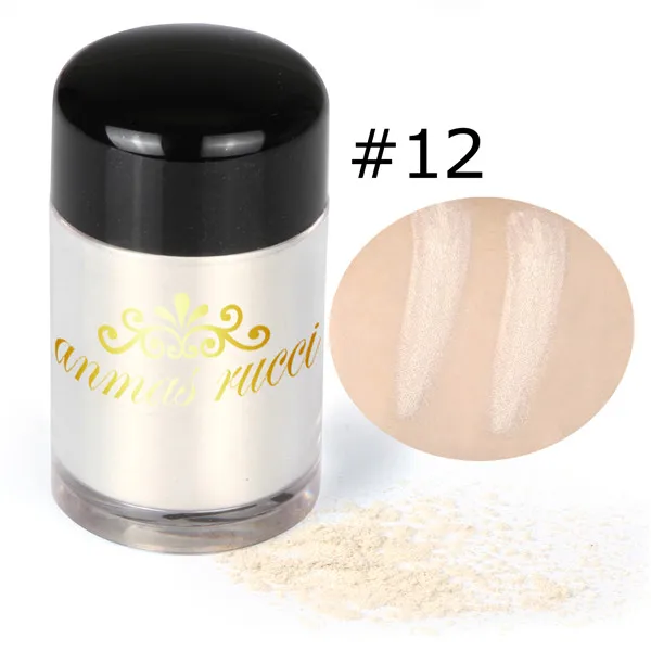 12 Anmas Rucci Shimmer Loose Eyeshadow Powder Eye Makeup Pigment 4g- 24 Color to Choose - Цвет: 12