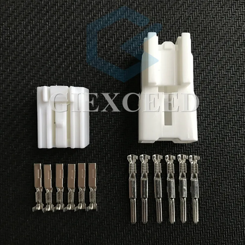2 комплекта 6 Pin MG651044 MG 651044 автомобильный соединитель провода гнездовой