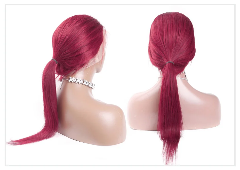Burgundy Lace Front Wigs (2)