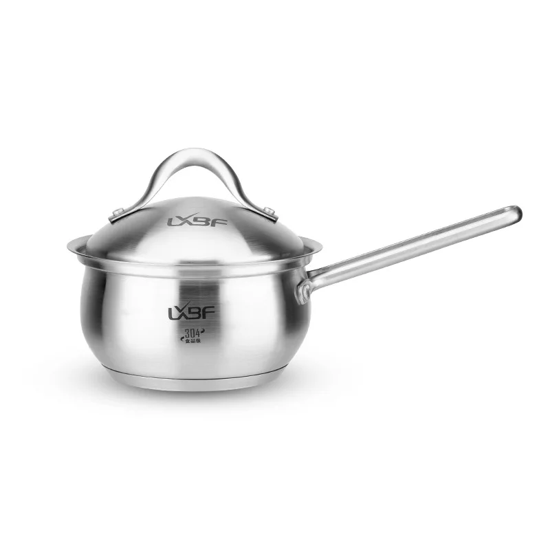 

1.8L Milk Pan Super Thick Base 16CM Noodle Soup Pot Kitchen Cookware Hot Pot Cooker