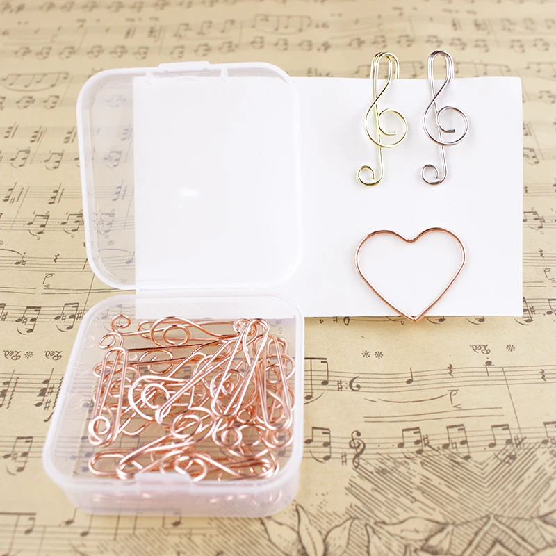 Note Paper Clip Treble Clef Pin Music Symbol Trumpet Closing Pin Song Gift Decorative Paperclip