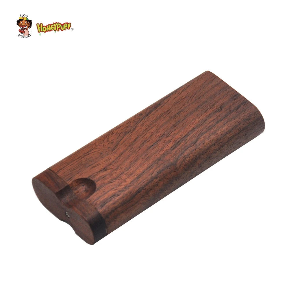 HONEYPUFF розовое дерево Dugout Digger одна htter труба из натурального дерева коробка для хранения с керамическим одним htter курительная трубка коробка для хранения