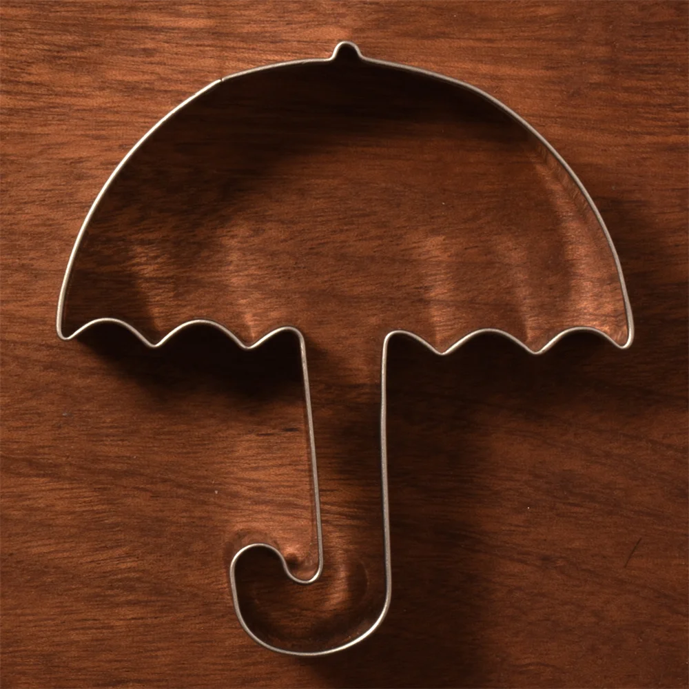 KENIAO Umbrella Cookie Cutter Kids 8 x 8.8 CM Weather Biscuit Fondant Bread Sandwich Mold Stainless Steel