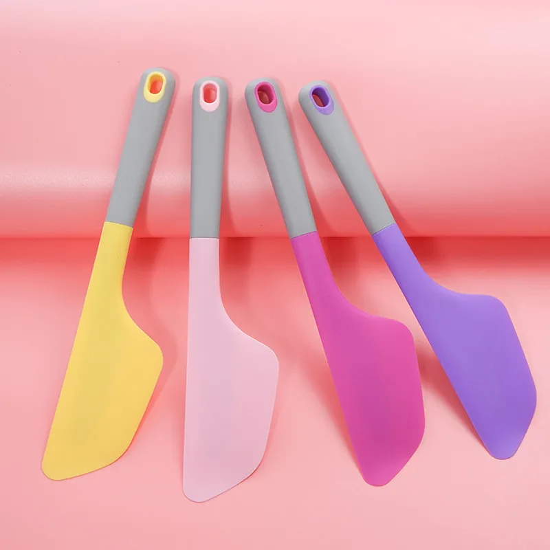 

Cake Baking Spatula Scraper Multicolor Non Stick Silicone Butter Cooking Cream Cookie Fondant Pastry Decorating Tools Molds