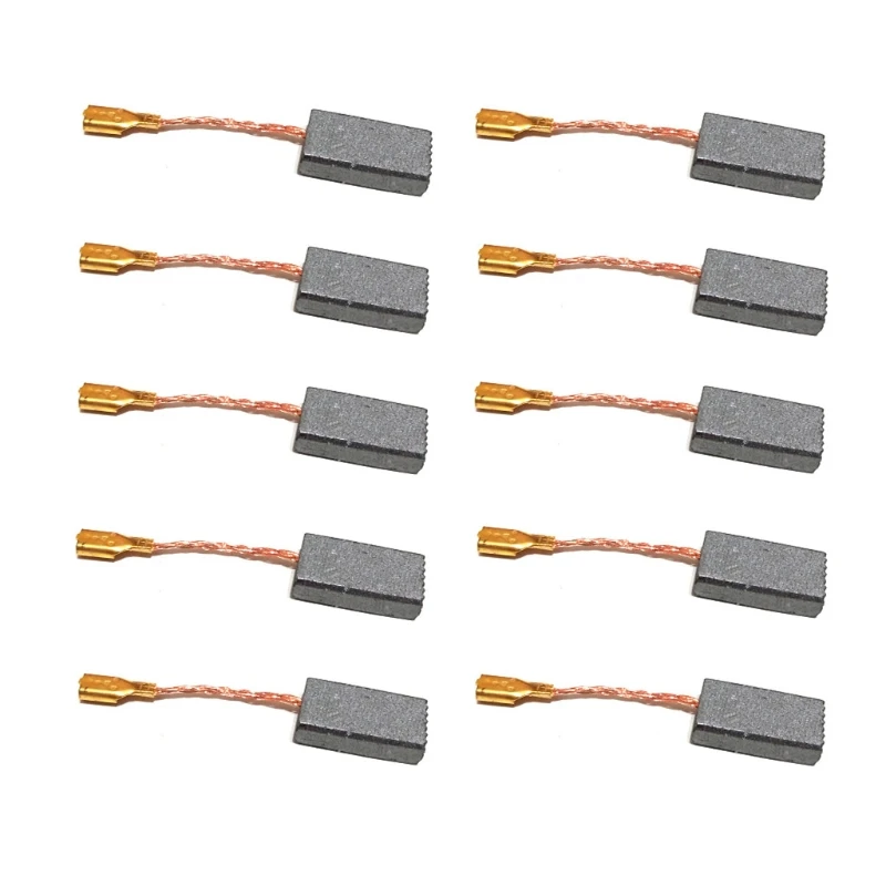 10pcs Power Tool Carbon Brush Electric Hammer Angle Grinder Graphite Brush Size 