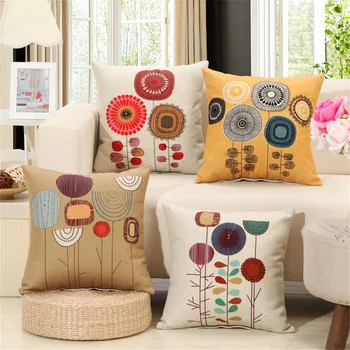 

Mandala Floral Cushion 45x45 CM Home Bohemian Decorative Pillow Sofa Car Seat Pillows New Year Decor