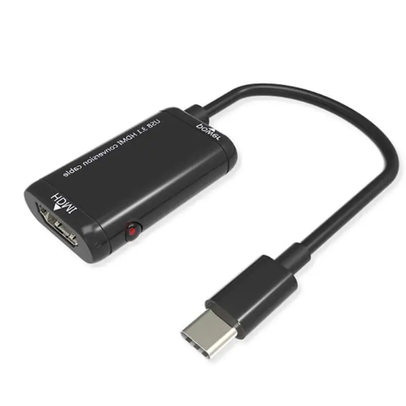 USB3.1 TYPE-C к HDMI Кабель-адаптер 1080P HD аудио видео кабель конвертер для MHL Android мобильный телефон планшет к HDTV монитор