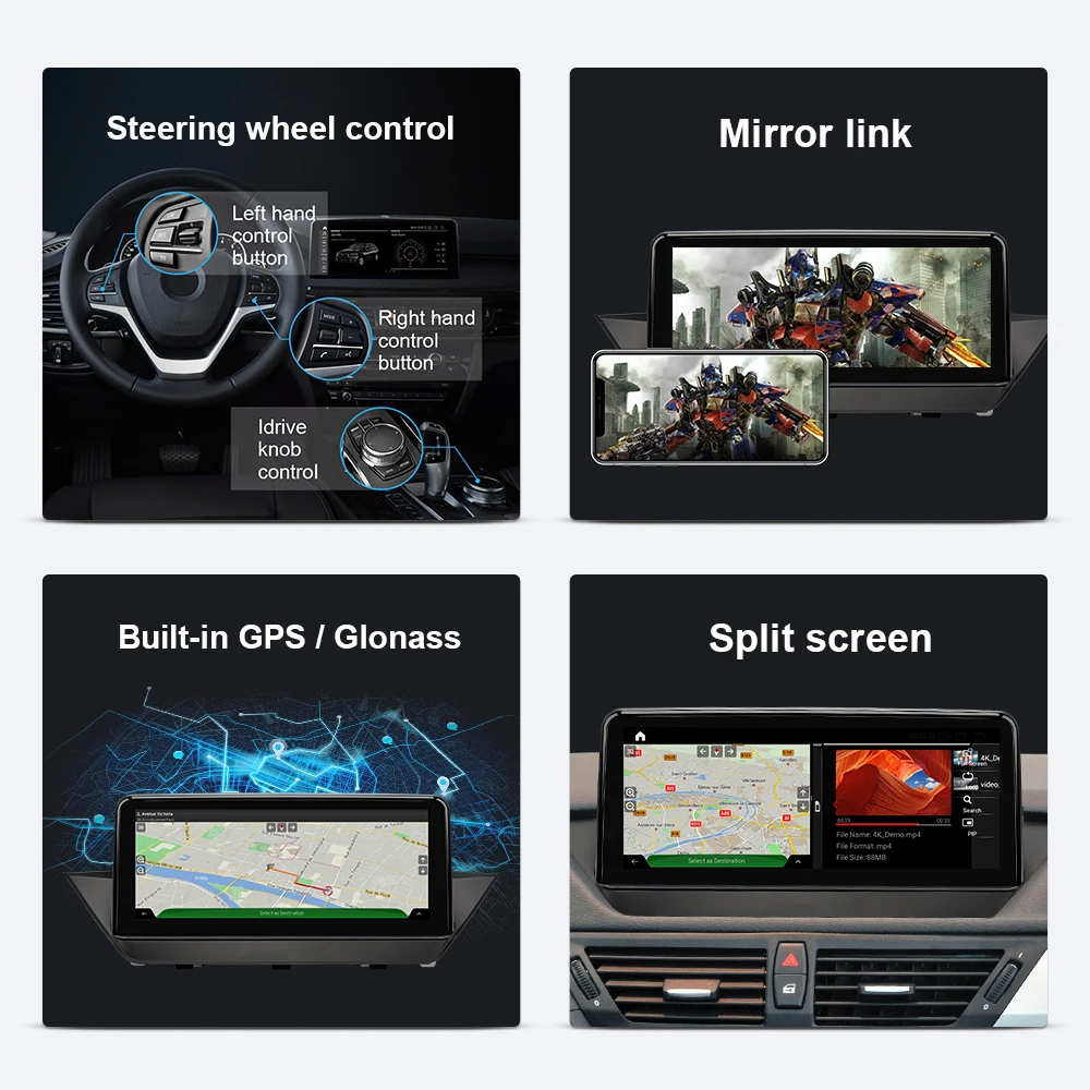 Android 10 0 Автомобильный мультимедийный плеер для BMW X1 E84 2009 2015 навигация Авторадио GPS