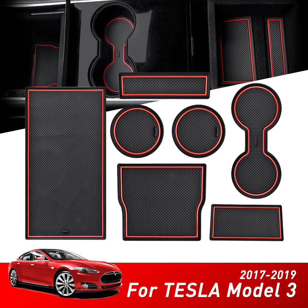 Model 3: Rutschfeste Getränkehalter+Mittelkonsole Gummimatte* Model 3: Rutschfeste Getränkehalter+Mittelkonsole Gummimatte*