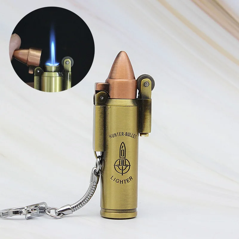 Зажигалка Flint Jet компактная в стиле ретро турбо Бутановая для сигар металлическая