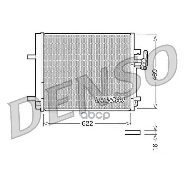 Радиатор Кондиционера Ford: Galaxy / Mondeo Iv /S Max / S80 Ii / V70 Iii / Xc70 Ii Denso арт. DCN10016
