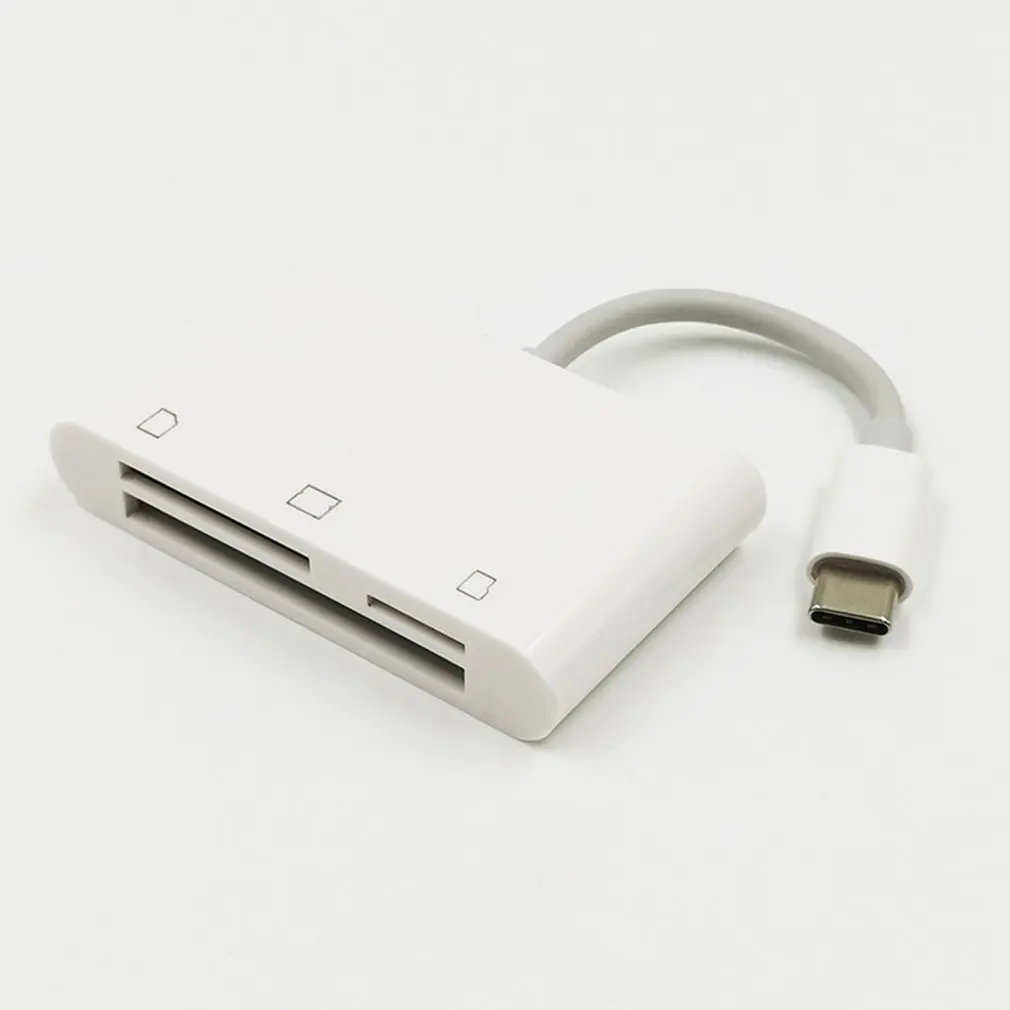 USB 3,1 type C USB C к кардридеру Кабель-адаптер для Macbook для samsung type-C/TF/CF три в одном кардридере