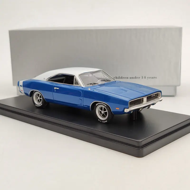 1/43 1969 DODGE зарядное устройство R/T SE-синий и белый смолы ОГРАНИЧЕННАЯ МОДЕЛЬ