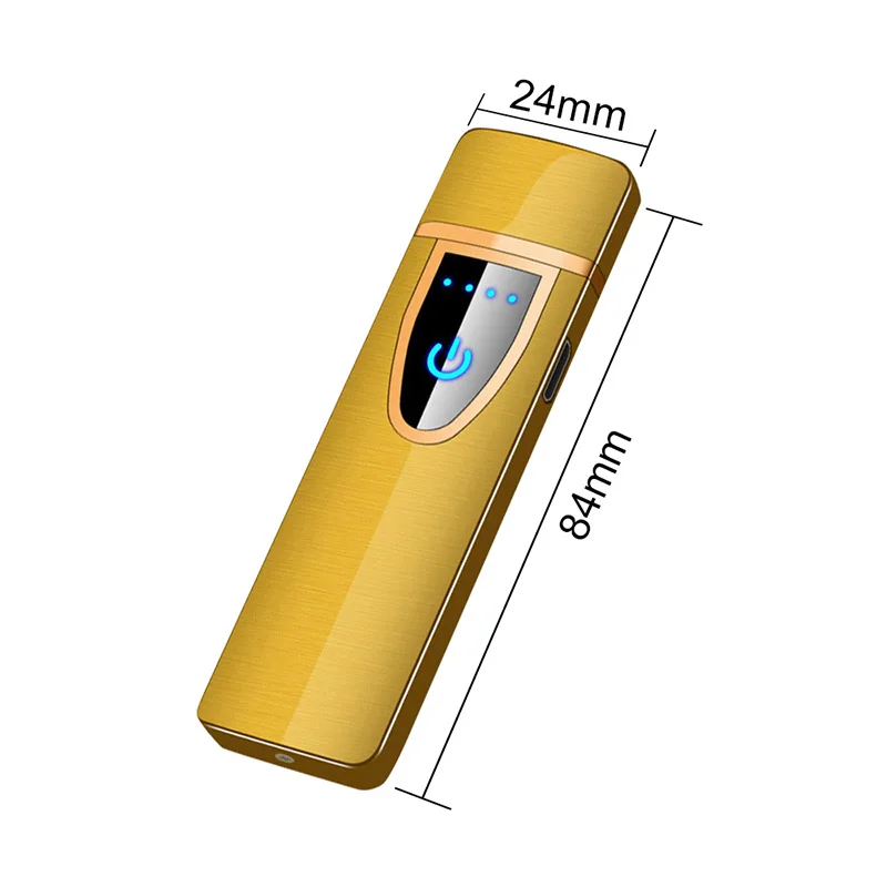 Умный сенсорный экран, датчик, прикуриватель, многофункциональный, компактный, интеллектуальный датчик, usb зарядка, зажигалки, Премиум зажигалка - Цвет: 1