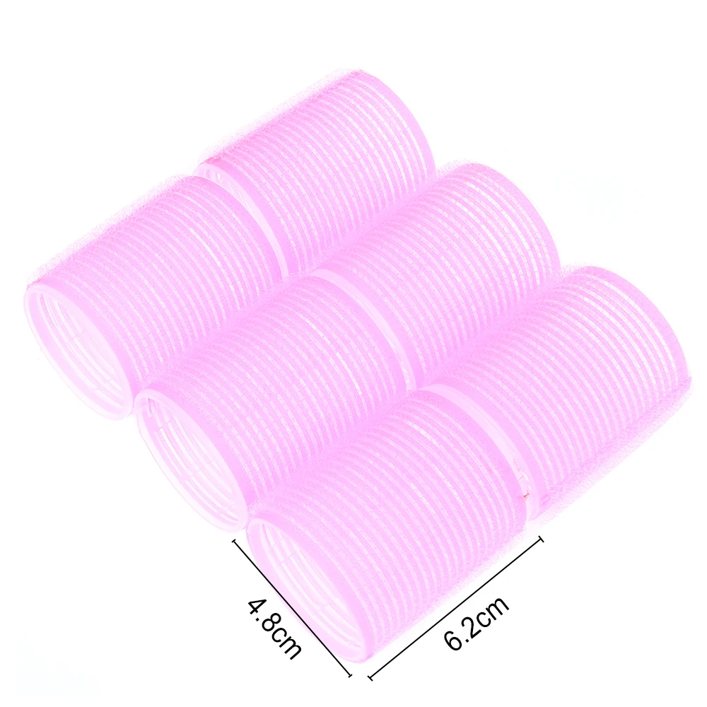 4.8cm by 6.2cm 4/6/8 шт. сжатия собственной личности Портативный бигуди DIY Цвет случайный мульти Размеры профессиональные салонные парикмахерские щипцы для завивки волос Инструменты для укладки волос - Цвет: 4.8cm by 6.2cm