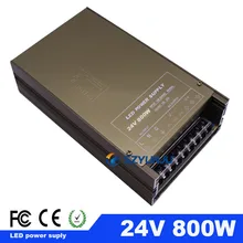 DC24V 33A 800W импульсный источник Питание Универсальный Регулируемый Серебряный цвет AC198-264V вход для 24V WS2811 5050 Светодиодные ленты светильник