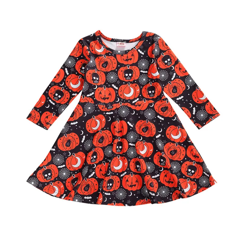 

Baby Girl Clothes Autumn Winter Girls Dress Newborn Clothes Cotton Dress Halloween Pumpkin Dress Vestidos Nina Robe Bebe Fille