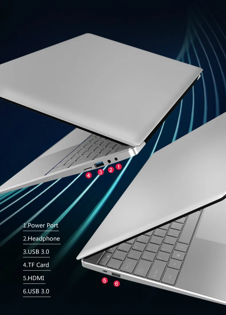 Intel J3455 J4105 Портативный ноутбук 8G Оперативная память 128G 256G 512G 1024G SSD 1920*1080 15,6 Inch Нетбуки Бизнес офисные Тетрадь компьютер