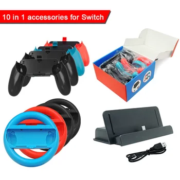 

Controller Hand Grips Joy-Con Replacement Steering Wheel For Nintendo Switch Handle NS N-Switch Game Console Accessories