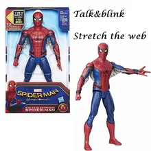 Мстители Человек-паук говорящий стрейч веб-подарок для детей Человек-паук Коллекция Модель игрушки куклы Коллекционная фигурка