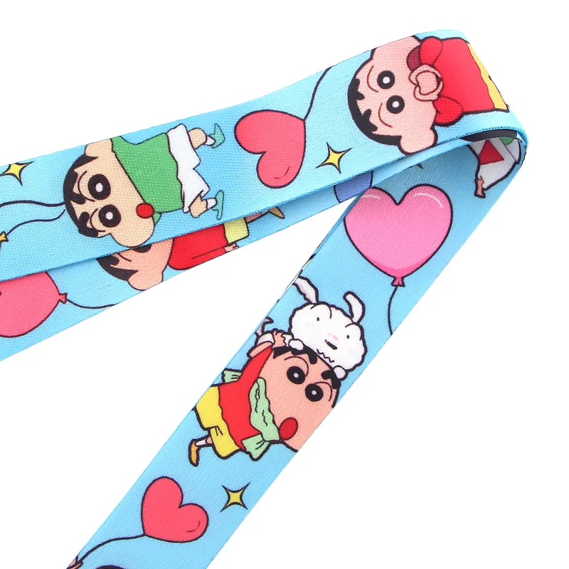 Homegaga мультипликационный ремень Crayou Shin-chan Kawaii Keys, ремешок для телефона, студенческий держатель для карт, аксессуар для ключей D2444
