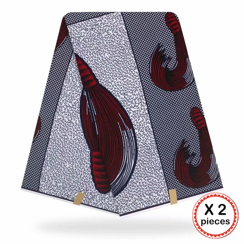 Африканская восковая ткань с принтом Хлопок Шитье Анкара африканская ткань 12 ярдов Нигерия Гана ткань для DIY свадебного платья 91602