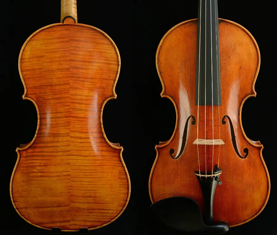 Реальное фото Guarneri del Gesu 1743 Каннон скрипка мастер Wang's own Work No. W 16